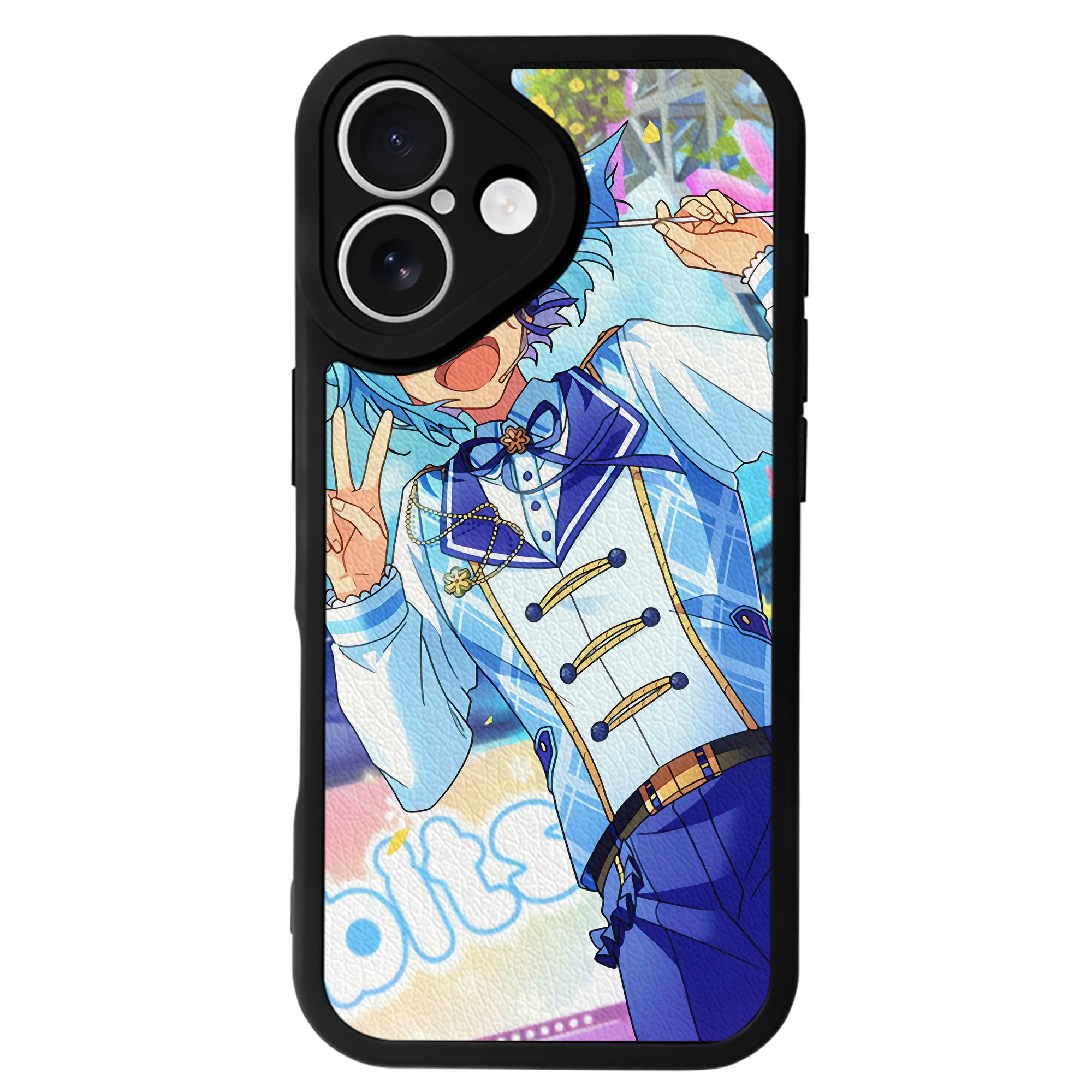 （画像用） あんさんぶるスターズ! Ensemble Stars 【iPhone 16シリーズ対応】シリコンスマホケース（レザー調） 材質：シリコン